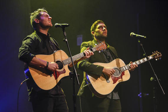 Hillsong UNITEDs Matt Crocker and Jad Gillies perform Oceans (Where Feet May Fail)." 