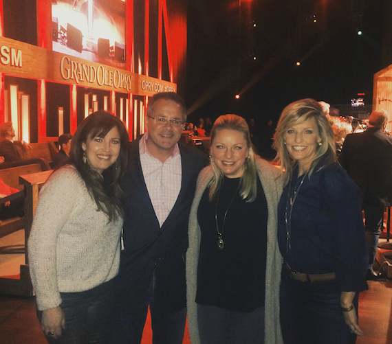 ictured (L-R): Leigh Cappillino; Pete Fisher, Vice President/General Manager Grand Ole Opry; Shelley Breen; Denise Jones. Photo: Stuart Dill