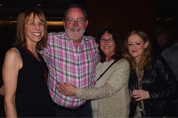 Pictured (L-R): Erika Wollam Nichols, NSAI; Steve Bogard; Beverly Bogard; Karen Turley, NSAI Liverpool exchange writer.