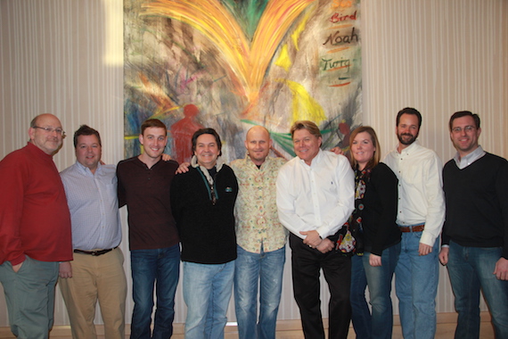 Pictured (L-R): Robin Gordon (Gordon Law Group), Bradley Collins (BMI), Lee Krabel (HoriPro), Butch Baker (HoriPro), Wes Hightower, David Preston (BMI), Courtney Crist (HoriPro), Tim Stehli (BMI), Chris Skinner (Gordon Law Group)