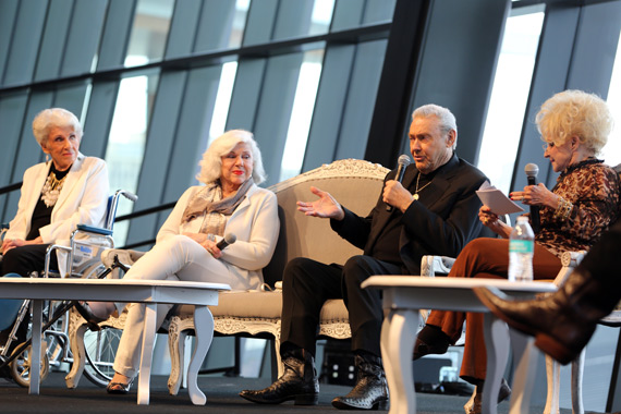 Pictured (L-R): Maxine, Bonnie, and Jim Ed Brown, Brenda Lee. Photo: Alan Poizner/CMA