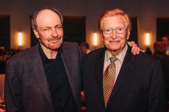 Bobby Braddock (L) with Harold Bradley (R). Photo: CK Photo