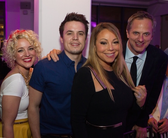 Pictured (L-R): Cam, Josh Dorr, Mariah Carey, Tom Poleman (President of National Programming Platforms, iHeart Media). 