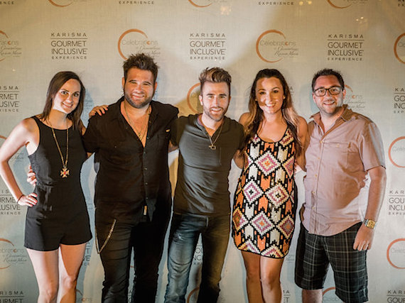 Pictured (L-R): Jen Morrison (Music & Social Media Promotions, CMT), Zach Swon, Colton Swon, Jordan Stephens (Music Strategy,CMT), & Bob Foglia (Marketing & Media Manager, Sony Music Nashville)  