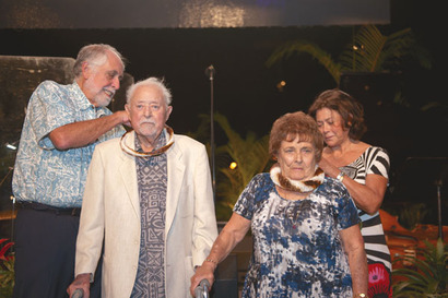 Dorvin Leis is honored in Maui.