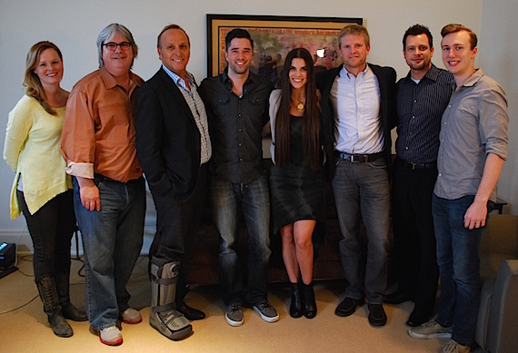 Pictured (L-R): Sara Knabe (BMG Chrysalis), Chris Oglesby (BMG Chrysalis), Mitchell Solarek (Maxx Music Publishing), Kevin Lane (BMG Chrysalis), Kolby Koloff, Kos Weaver (BMG Chrysalis), Justin Nicolet (Maxx Music Publishing), Ben Pogue (Maxx Music Publishing)