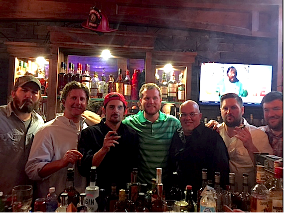 Pictured (L-R) at Paisleys Ye Olde Potion Room Pub: Jake Gear, Sea Gayle Creative Director; Chris DuBois, Sea Gayle Partner; Brad Paisley, Sea Gayle Partner; Ahnquist, Driskill, Freeman Wizer, Sea Gayle VP Creative; and Brandon Gregg, Sea Gayle Office Manager.