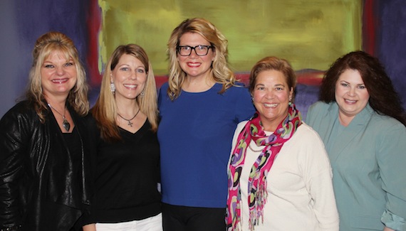 L to R: Susan Myers Woelkers, GW Entertainment; Shauna Collins, Boys and Girls Club of Benton County; Marcie Allen, President and Founder of MAC Presents; Bebe Evans, Charlie Daniels Band; Wendy Crosby York, Major Bob Music. Photo: Denise Fussell