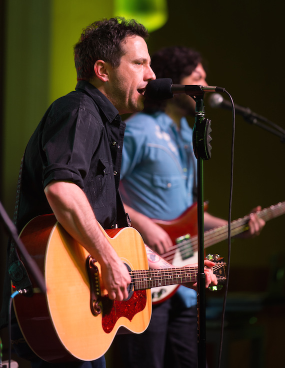 Will Hoge performs during the BMI Tailgate Party lineup announcement at BMI.