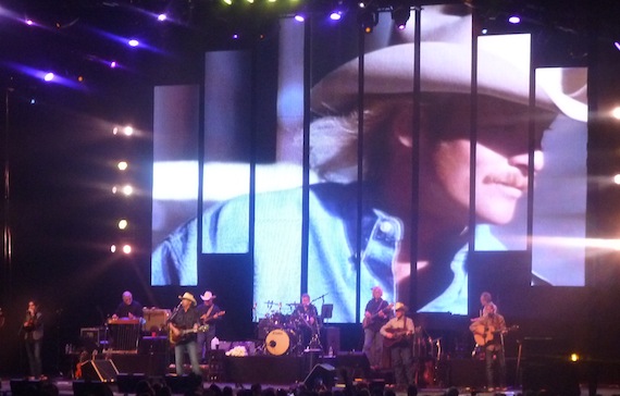 Alan Jackson onstage in Nashville Saturday night.