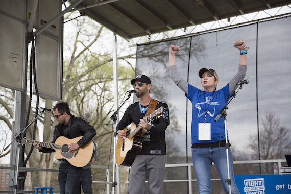 Craig Campbell performs during the third annual Cornhole Challenge.