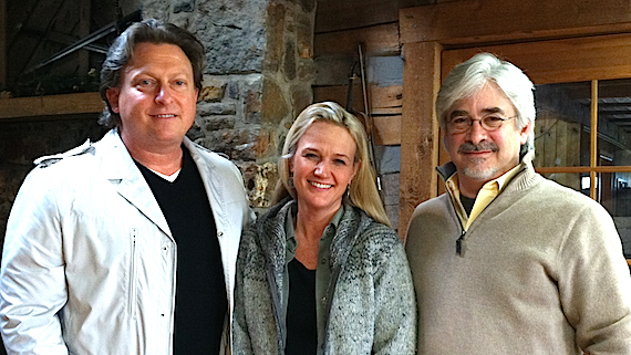 Pictured (L-R): Brinson Strickland, President, The Collective Nashville, Brenda Willis, Dan Mann, General Manager, JRA Fine Arts