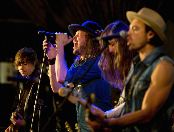 Pictured (L-R): Bill Satcher, Michael Hobby, Graham Deloach, Zach Brown. Photo: Chris Polk for Getty Images