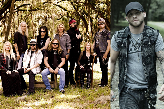 Pictured (L-R): Lynyrd Skynard, Brantley Gilbert