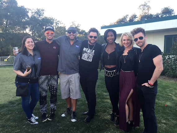 Pictured (L-R):  KNCI Music Director Bre, Love and Thefts Stephen Barker Liles, KNCI Program Director Byron Kennedy, The Swon Brothers Zach Swon, A Thousand Horsettes Whitney Coleman and Morgan Hebert, and The Swon Brothers Colton Swon