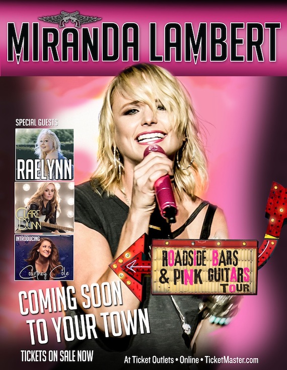 miranda lambert PinkGuitars tour 2015