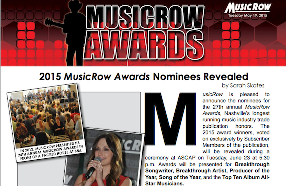 musicrow awards nominator 2015 screenshot