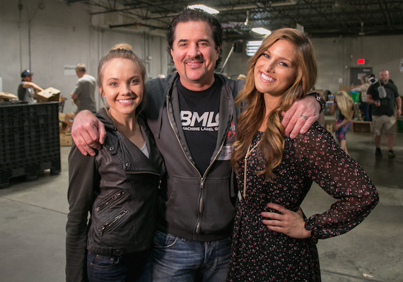 Pictured (L-R): Danielle Bradbery, Scott Borchetta and Cassadee Pope. Photo: Kenny Jackson