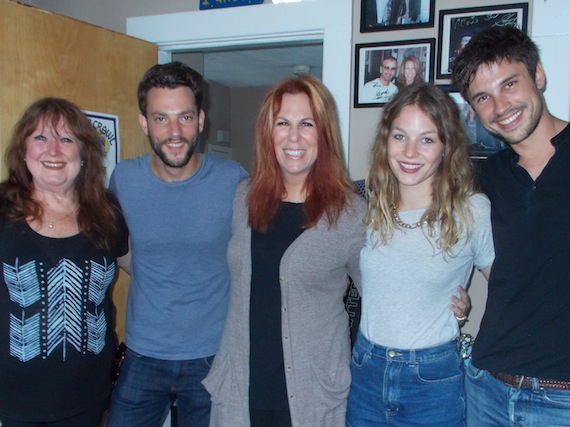 Anna Rossinelli, bandmates and Walker-Cunningham also visited songwriter Victoria Shaw