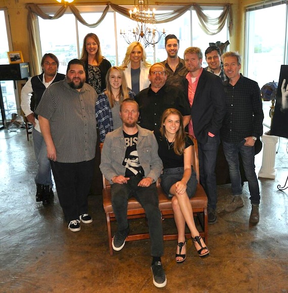 Pictured (L-R): Top Row: Chuck Fleckenstein, GM/COO Still Working Music; Tiffany Dunn, Loeb & Loeb; Brittany Schaffer, Loeb & Loeb; Kevin Lane, Creative Dir. BMG Chrysalis; Daniel Lee, Sr. Creative Dir. BMG Chrysalis Nashville. Middle Row: Tim Fink, SESAC; Chelsea Kent, Creative Dir. Still Working Music; Neal Spielberg, Manager; Kos Weaver, EVP BMG Chrysalis Nashville; Tommy Lee James, CCO Still Working Music. Bottom row: Alex Orbison; President Still Working Music; Alana Springsteen.