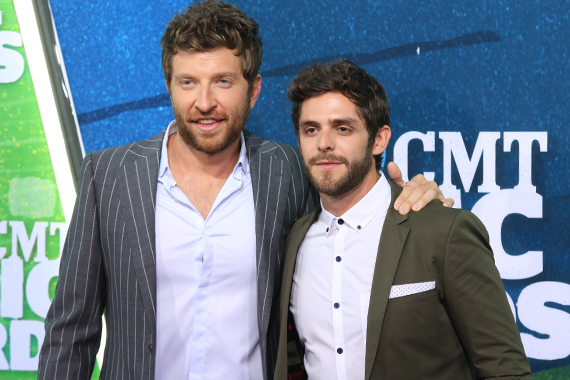 Brett Eldredge, Thomas Rhett. Photo: Bev Moser.