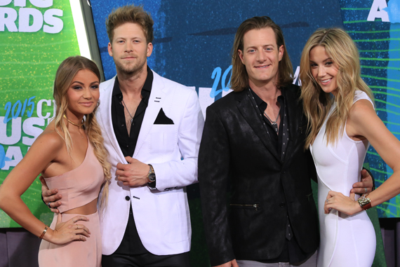 Pictured (L-R): Brittney Marie Cole, Brian Kelley, Tyler Hubbard, Hayley Stommel. Photo: Bev Moser. 