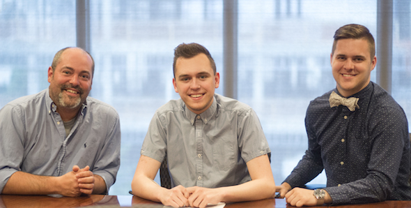 Pictured (L-R): Mike Meade, Justin Forrest, Grayson Flatness