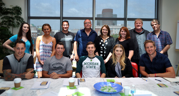 Pictured: The ASCAP Foundation Garth Brooks Country Songwriters Workshop with songwriter Tony Arata (back row center), US Register of Copyrights Maria Pallante (back row, right of Arata) and ASCAP's Mike Sistad (back row, second from right)