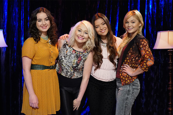 Pictured (L-R): Sarah Gilman, RaeLynn, Piper Curda and Olivia Holt Photo Credit: Disney Channel/Eric McCandless 