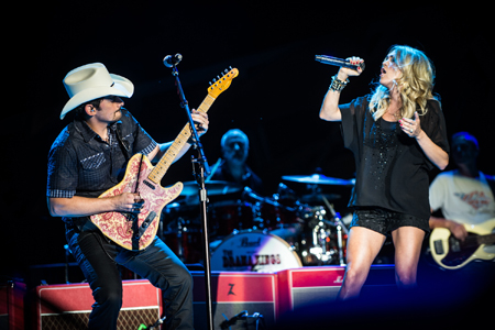 brad paisley and carrie underwood with rolling stones