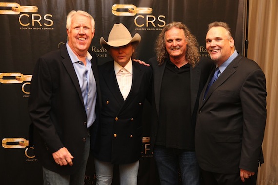 Pictured (L-R): George Briner, Dwight Yoakam, Rick Moxley and Bill Mayne