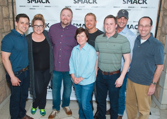  L to R: SMACKSongs Creative ManagerRobert Carlton, Kobalt Music Group Senior VP Whitney Daane,  Josh Osborne, SMACKSongs Creative Director Robin Palmer, Shane McAnally, Attorney Jason Turner, ASCAP Nashville VP Michael Martin&  Attorney Jordan Keller   Photo: Jason Krupek 