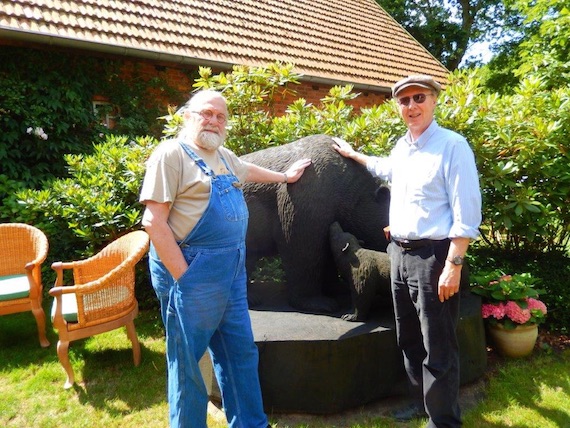 Pictured (L-R): Richard Weize, founder of Bear Family Records, and Don Cusic. Photo by Tony Byworth