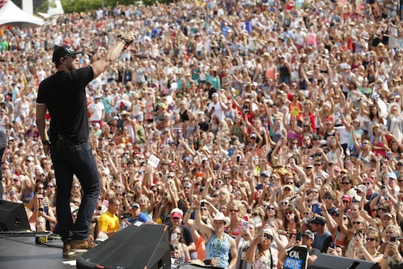 Chase Rice performs at the Chevrolet Riverfront Stage on Friday, June 12 during the 2015 CMA Music Festival in downtown Nashville.