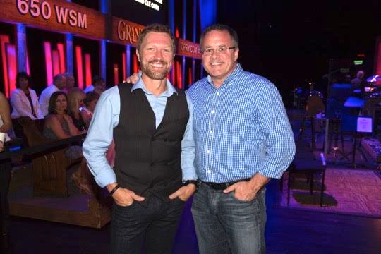 Craig Morgan with the Oprys Pete Fisher. Photo: 2015 Grand Ole Opry Photo By Chris Hollo