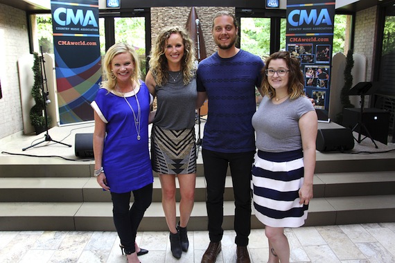 Pictured L-R: Brandi Simms, CMA Senior Director of Membership and Balloting; Kristen Kelly, Brenden Oliver, CMA Membership and Balloting Coordinator; Carrie Tekautz, CMA Membership and Balloting Assistant. Photo: Christian Bottorff/CMA