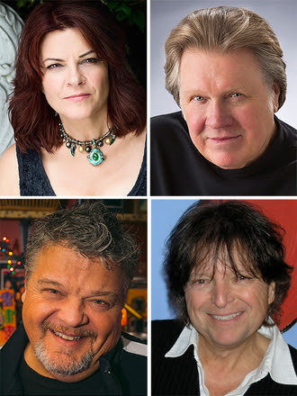 Pictured clockwise from top left:  Rosanne Cash, Mark James, Even Stevens, Craig Wiseman