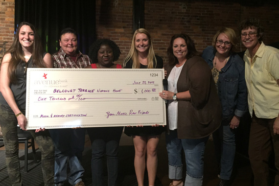 (L-R): Amelia Varni (UMPG Nashville), Melissa Laster (Belcourt Terrace), Tasha Cartwright (Belcourt Terrace), Christina Wiltshire (Patrick Joseph Music), Cyndi Forman (UMPG Nashville), Emilie Glover (Red Light Management), Tammy Helm (UMPG Nashville)