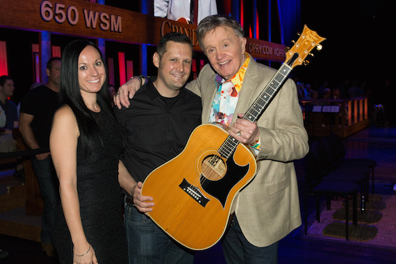 Bill Anderson with Mike and Wendie Grauer 