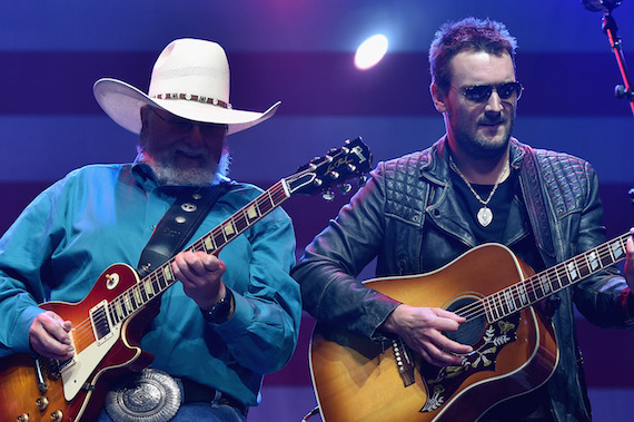 Charlie Daniels and Eric Church  Credit: Rick Diamond / Getty Images for Webster PR