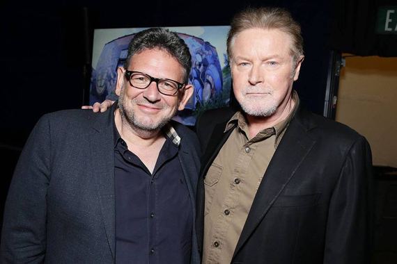 Pictured (L-R): CEO of Universal Music Group Lucian Grainge, Don Henley. Photo: Eric Charbonneau - AP/Invision 