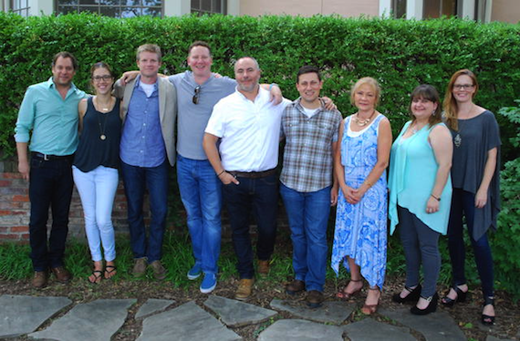 From Left To Right: Kent Marcus (Marcus & Colvin, LLP); Penny Gattis (BMI); Kos Weaver (BMG Chrysalis, Executive Vice President); Rishon Blumberg (Brick Wall Management); Marshall Altman; Daniel Lee (BMG Chrysalis, Senior Creative Director); Lainie Allbee (Martin, Allbee & Associates, LLC); Breanne Miller (Martin, Allbee & Associates, LLC); Sara Knabe (BMG Chrysalis, Senior Creative Director)