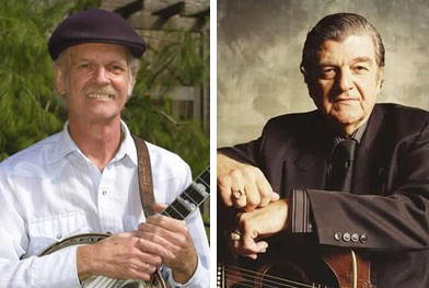 Bill Keith (L) and Larry Sparks (R) will be inducted into the Bluegrass Hall of Fame.