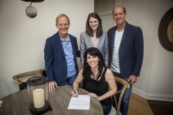 [L-R Gary Reamey (Partner), Erin Kidd (Director of Promotion & Administration), Steve Leslie (Partner), Marianne Allison (Staff Songwriter),