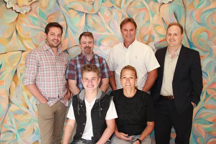 Pictured (Back Row, L-R): Travis Carter (Warner/Chappell), Ben Vaughn (Warner/Chappell), Scott Hendricks (Warner Bros. Records), Landon Dirickson (Attorney). Pictured (Front Row, L-R): Jackson Nance, Leslie Roberts (BMI)