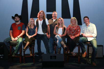 Pictured L-R: Denny Strickland, Emily Minor, Bucky Covington, John Pyne (President of Digital Rodeo), Rylie Lynn, Allison Bray and Ben Rue. Photo: Bev Moser