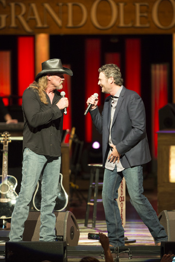 Trace Adkins and Blake Shelton. Photo: Chris Hollo