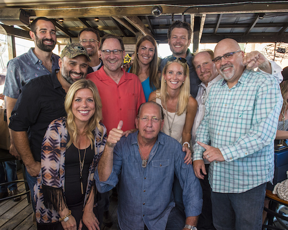  3740: Pictured: (L-R): (Back Row) Branden Bosler (Promotion Coordinator), Chad Schultz (Nat'l Dir. Radio & Interactive Mktg), Mallory Opheim (Regional Promotion Manager), Blake Shelton. (Middle Row) Lou Ramirez (Regional Promotion Manager), Mark Niederhauser (Regional Promotion Manager), Kristen Williams (VP Promotion), Rick Young (Regional Promotion Manager), Kevin Herring (SVP, Promotion). (Front Row) Katie Bright (Director, National Promotion), John Esposito (President & CEO, WMN)  