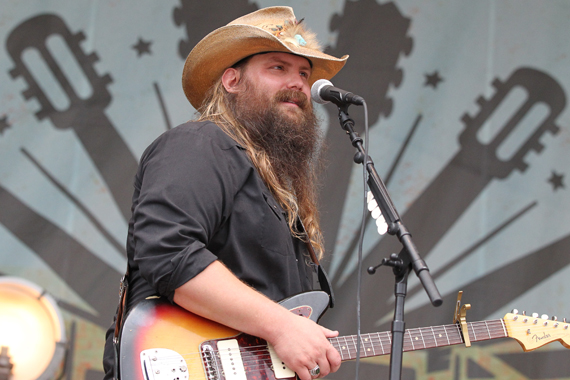 Chris Stapleton performs the second afternoon of Franklin, Tenn.'s Pilgrimage Festival. Photo: Terry Wyatt.