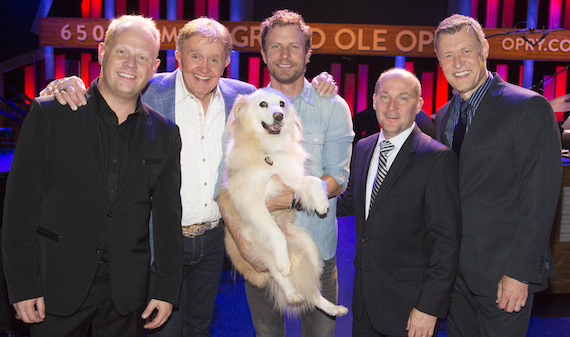 Pictured L-R: Jamie Dailey, Bill Anderson, Dierks, Darrin VIncent and Bill Cody 